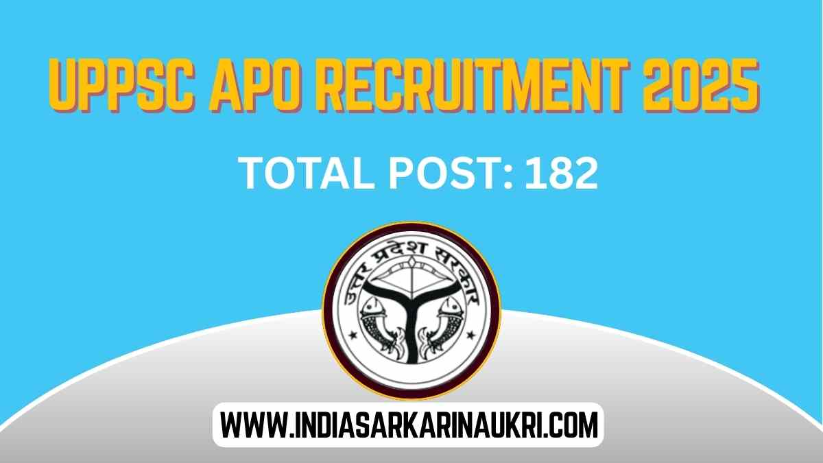 UPPSC APO Recruitment 2025: Apply Online for 182 Assistant Prosecution Officer Posts Eligibility Age and Salary